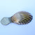 Sterling Silver Scalloped Shell Tea Caddy Spoon Birmingham Assay Office Bicentennial Vintage Circa 1973