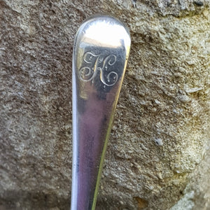 Sterling Silver Old English Pattern Spice Sifter Spoon Antique Georgian London Circa 1804