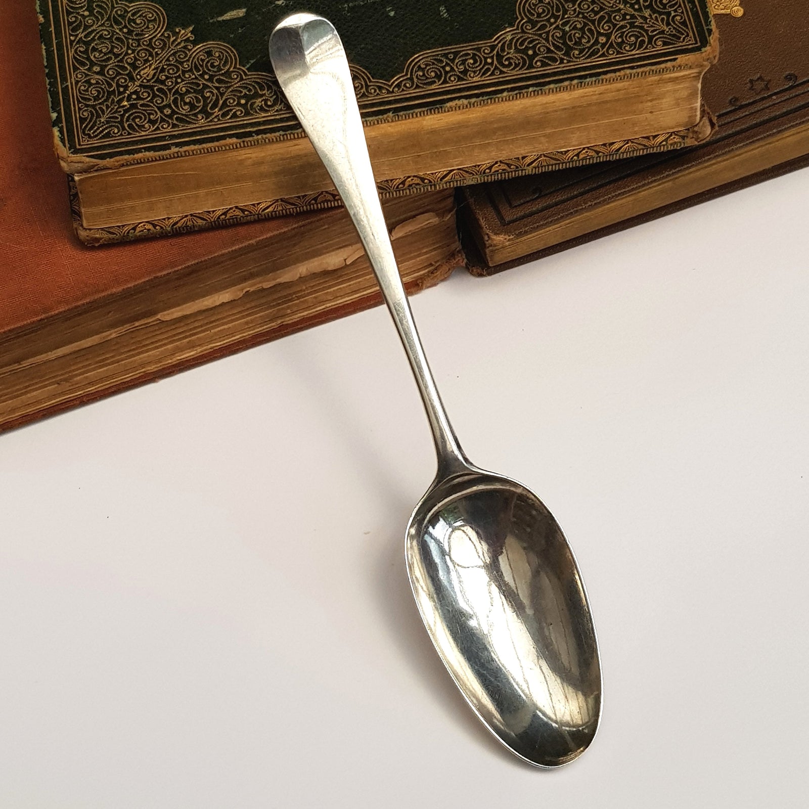 Sterling Silver Old English Pattern Low Mark Table Spoon T. Wallis Antique London circa 1772