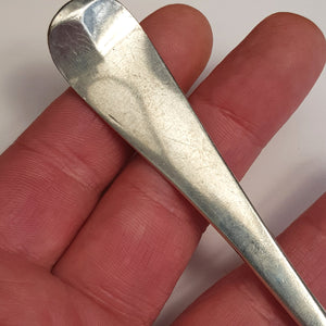 Sterling Silver Old English Pattern Low Mark Table Spoon T. Wallis Antique London circa 1772