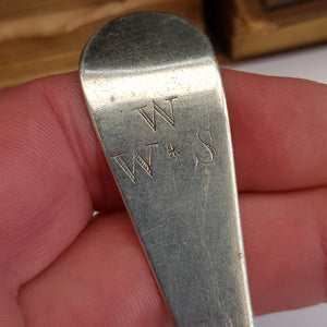 Sterling Silver Old English Pattern Low Mark Table Spoon T. Wallis Antique London circa 1772
