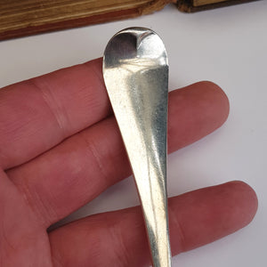 Sterling Silver Old English Pattern Low Mark Table Spoon S. Roby Georgian Antique London circa 1746