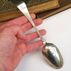 Sterling Silver Old English Pattern Low Mark Table Spoon S. Roby Georgian Antique London circa 1746