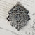 Austro Hungarian Silver Gem Stone Pearl Set Herald Angel Brooch Antique c1890