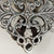 Austro Hungarian Silver Gem Stone Pearl Set Herald Angel Brooch Antique c1890
