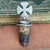 Sterling Silver Crux Terminal Bottle Stopper Sacrament Holy Water Antique Edwardian circa 1909