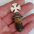 Sterling Silver Crux Terminal Bottle Stopper Sacrament Holy Water Antique Edwardian circa 1909