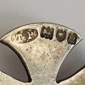 Sterling Silver Crux Terminal Bottle Stopper Sacrament Holy Water Antique Edwardian circa 1909