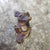 Rare Sterling Silver Gilt Grey Hound Head Stock Pin Antique Victorian Circa 1870