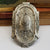 French Solid Silver Urn Style Foliate Repousse Detailed Desk Inkwell Antique circa 1890