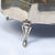 Sterling Silver Pin Stripe Patterned 4 Legged Trinket Box Antique Birmingham circa 1911