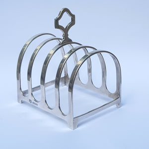 Sterling Silver Four Slice Toast Rack Vintage Birmingham Circa 1937
