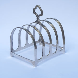 Sterling Silver Four Slice Toast Rack Vintage Birmingham Circa 1937