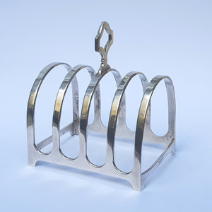 Sterling Silver Four Slice Toast Rack Vintage Birmingham Circa 1937