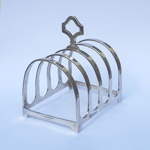 Sterling Silver Four Slice Toast Rack Vintage Birmingham Circa 1937