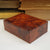 Superb Birds Eye Walnut Hand Carved Table Cigarette Box Antique Circa 1920's