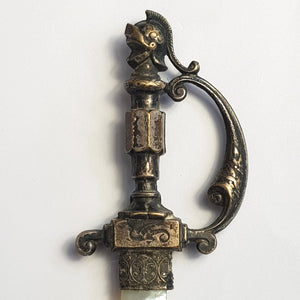 French Souvenir Novelty Mother Pearl Letter Opener Reimes Cathedral circa 1910