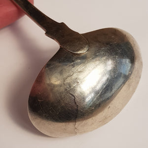 Irish Britannia Solid Silver Sauce Ladle Antique William IV Dublin circa 1832