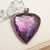 Rare 15k Gold Mounted Amethyst Puffy Heart Pendant 43.4cts Antique Victorian circa 1870