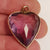 Rare 15k Gold Mounted Amethyst Puffy Heart Pendant 43.4cts Antique Victorian circa 1870