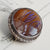 Sterling Silver Butterfly Wing Under Glass Cabochon Brooch Vintage Art Deco circa 1930