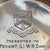 Sterling Silver Ashtray HMS Collingwood Royal Navy Lt. Daniels Vintage Retro Sheffield circa 1950