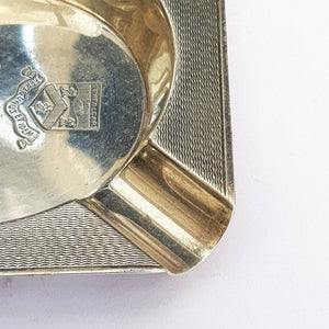 Sterling Silver Ashtray HMS Collingwood Royal Navy Lt. Daniels Vintage Retro Sheffield circa 1950