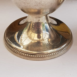 Soviet Russia Solid Silver Pair Of Egg Cups Vintage Circa 1960's