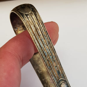 Sterling Silver Fluted And Threaded Sugar Nips P.A Bateman Antique Georgian London circa 1791