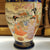 Japanese Pair Of Geisha & Garden Panel Hand Painted Satsuma Porcelain Vases Antique Meiji circa 1910