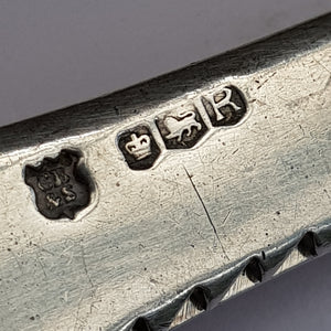 Pair Of Sterling Silver Running Fox On Bacchanalian Stem Grape Shears Vintage Sheffield circa 1959