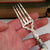 Superb Sterling Silver Mother Of Pearl Handled Fruit Cutlery Duo Birmingham circa 1870
