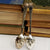 Sterling Silver Rare Pair Of Repousse Berry Spoons Antique Georgian London circa 1765