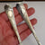 Sterling Silver Rare Pair Of Repousse Berry Spoons Antique Georgian London circa 1765