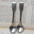 Sterling Silver Pair Of Fiddle Pattern Egg Spoons Antique Victorian London circa 1839