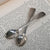 Sterling Silver Pair Of Fiddle Pattern Egg Spoons Antique Victorian London circa 1839