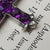 Sterling Silver Mounted Amethyst And Rock Crystal Cross Pendant Antique Victorian circa 1860's