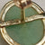 14k Gold Mounted Pair Of Apple Jade Cabochon Ear Studs Vintage circa 1960's