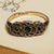 9k Gold And Silver Green & White Paste Daisy Flower Ring Antique Art Deco circa 1920's