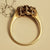 9ct Gold Amethyst & Pearl Daisy Ring Size U.K N Antique Birmingham circa 1889