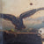 Oil On Board Painting Of Dog Protecting Expired Child From Eagle Antique circa 1800