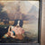Rare Oil On Board Painting Of Dog Pulling A Drowned Child From Lake Antique circa 1800