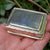 Sterling Silver Pin Stripe Panel Patterned Pocket Snuff Box Antique Georgian London circa 1802