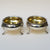 Sterling Silver Rare Pair Of Three Footed Table Salts Antique Georgian London Circa 1780