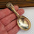 Sterling Silver Shelled Fiddle Pattern Tea Caddy Spoon Antique London circa 1827