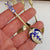 Sterling Silver Enamel Finished Art Nouveau Blue Bell Pattern Set of x4 Tea Spoons Birmingham circa 1968