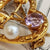 9k Gold Pearl & Amethyst Victorian Love Heart Brooch Vintage Edinburgh Circa 1961