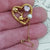 9k Gold Pearl & Amethyst Victorian Love Heart Brooch Vintage Edinburgh Circa 1961