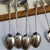 Sterling Silver Clansman Tea Spoons & Sugar Tongs Set Antique Sheffield Circa 1901