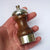 Sterling Silver Mounted Carved Olivewood Pepper Mill Vintage London Circa 1987